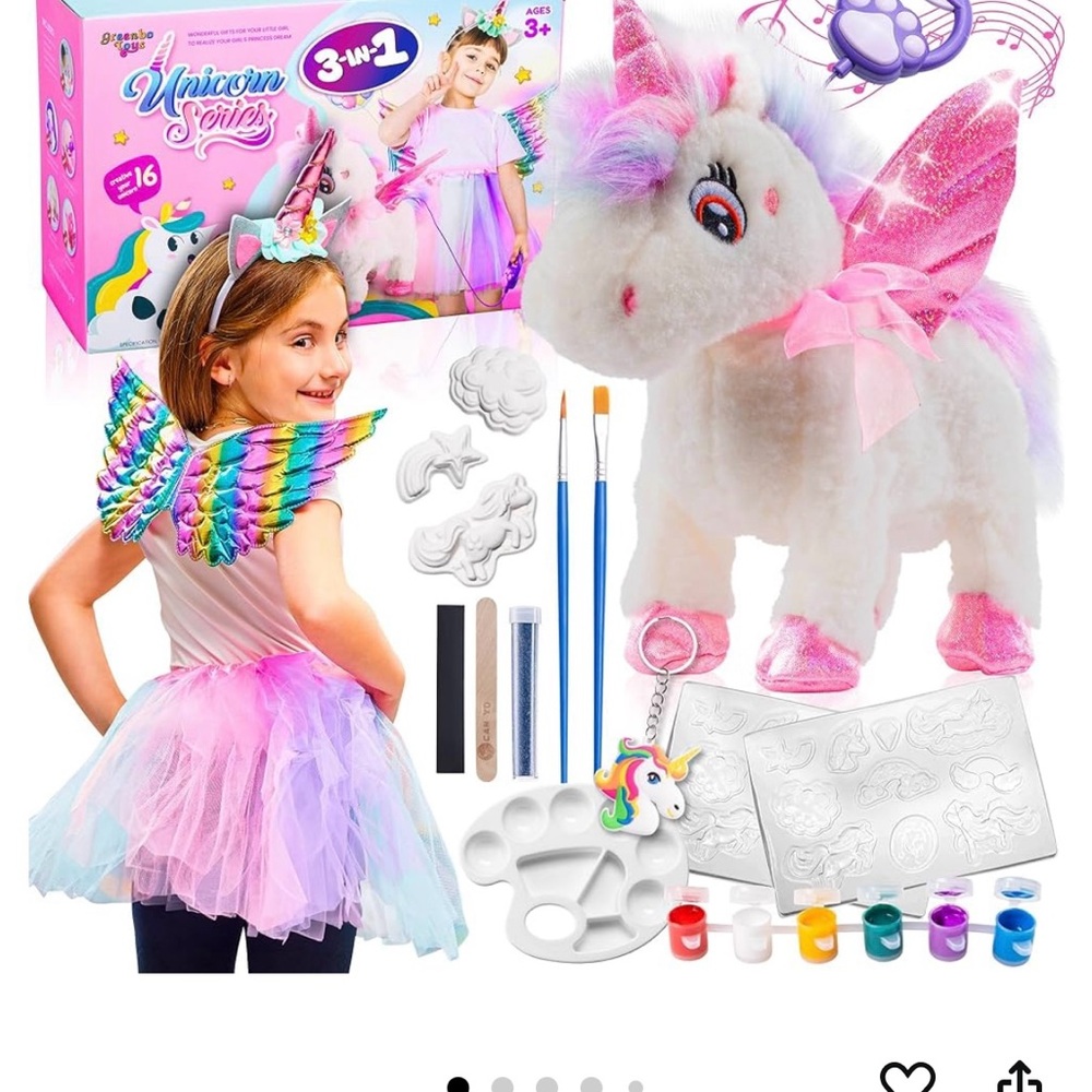 Greenbo Toys Unicorn Series 3-in-1 Kids Toy Set